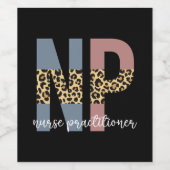 Étiquette Pour Bouteilles De Vin Infirmière Praticien NP cadeaux d'appréciation (Étiquettes simples)