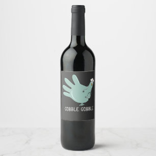 Étiquette Pour Bouteilles De Vin Infirmière Urgences Dinde Gobble Squad Infirmière