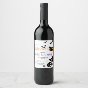 Étiquette Pour Bouteilles De Vin Innovation Adulte Halloween Étiquette de vin de fê