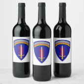 Étiquette Pour Bouteilles De Vin Insigne Army Europe USAREUR (Bouteilles)