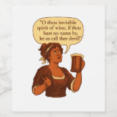 Étiquette Pour Bouteilles De Vin Invisible Spirit - Wine (Étiquettes simples)