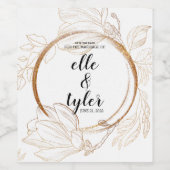 Étiquette Pour Bouteilles De Vin Invitation (Étiquettes simples)