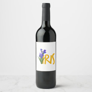 Étiquette Pour Bouteilles De Vin Iris