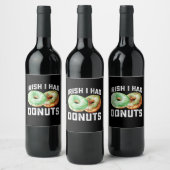 Étiquette Pour Bouteilles De Vin Irlandais J'avais des amoureux de beignets Funny S (Bouteilles)