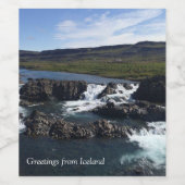 Étiquette Pour Bouteilles De Vin Islande - (Étiquettes simples)