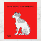 Étiquette Pour Bouteilles De Vin Jack Russell Dogs (Étiquettes simples)