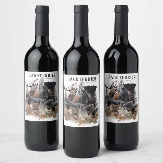 Étiquette Pour Bouteilles De Vin Jagdterrier (Bouteilles)