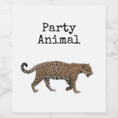 Étiquette Pour Bouteilles De Vin Jaguar (Étiquettes simples)