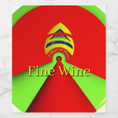 Étiquette Pour Bouteilles De Vin J'ai besoin d'un vin fin de rupture (Étiquettes simples)