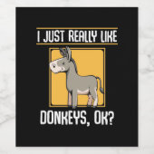 Étiquette Pour Bouteilles De Vin J'Aime Vraiment Les Dons (Étiquettes simples)