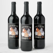 Étiquette Pour Bouteilles De Vin J'Aime Vraiment Les Lapins (Bouteilles)