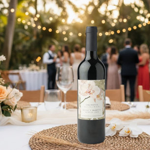 Étiquette Pour Bouteilles De Vin Jardin Botanique Mariage Remerciements