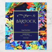 Étiquette Pour Bouteilles De Vin Jardin magique (Étiquettes simples)