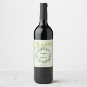Étiquette Pour Bouteilles De Vin Jardin toscan