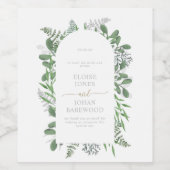 Étiquette Pour Bouteilles De Vin Jardin verdoyant (Étiquettes simples)