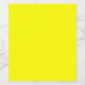 Étiquette Pour Bouteilles De Vin jaune (Étiquettes simples)