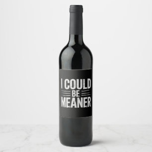 Étiquette Pour Bouteilles De Vin Je Pourrais Être Sérieux Rétro Vintage
