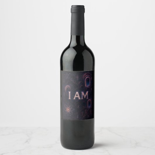 ÉTIQUETTE POUR BOUTEILLES DE VIN JE SUIS (Devant)