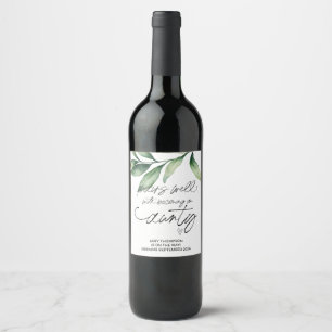 Étiquette Pour Bouteilles De Vin Je suis enceinte nouvelle Faire-part de grossesse