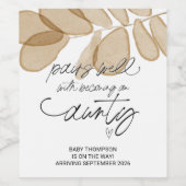 Étiquette Pour Bouteilles De Vin Je suis enceinte nouvelle Faire-part de grossesse  (Étiquettes simples)