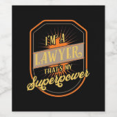 Étiquette Pour Bouteilles De Vin Je Suis Un Avocat (Étiquettes simples)