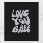 Étiquette Pour Bouteilles De Vin je t'aime ma fille (Étiquettes simples)