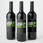 Étiquette Pour Bouteilles De Vin Je Veux Juste Le Conseil Shamrock St Patrick's Day (Bouteilles)