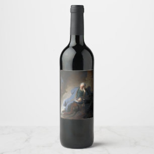 Étiquette Pour Bouteilles De Vin Jérémie pleurant sur la chute de Jérusalem, Rembra