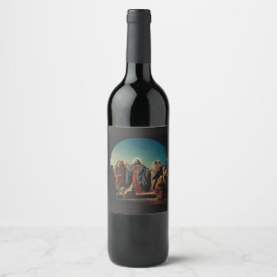 Étiquette Pour Bouteilles De Vin Jésus réveille Lazare par Robert Wilhelm Ekman