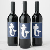 Étiquette Pour Bouteilles De Vin jeu nautique MERMAID thème (Bouteilles)