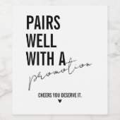 Étiquette Pour Bouteilles De Vin Job Promotion Gifts (Étiquettes simples)