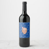 ÉTIQUETTE POUR BOUTEILLES DE VIN JOE BIDEN ANNIVERSAIRE (Devant)