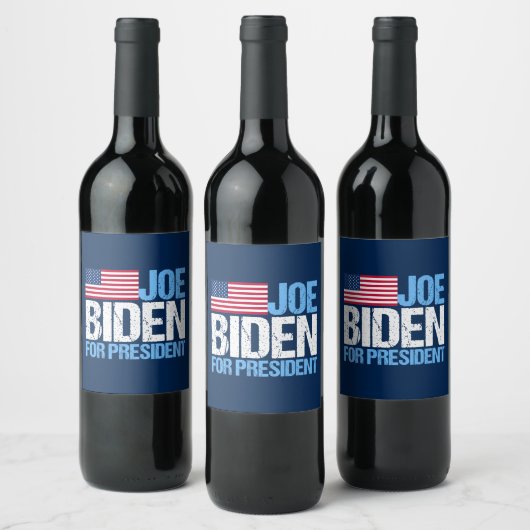 Étiquette Pour Bouteilles De Vin Joe Biden, président (Bouteilles)