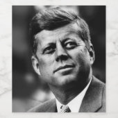 Étiquette Pour Bouteilles De Vin John F Kennedy (Étiquettes simples)