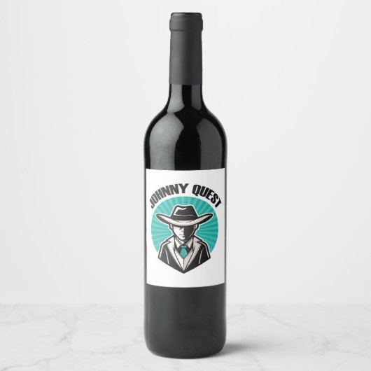 Étiquette Pour Bouteilles De Vin Johnny Quest (Devant)