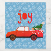 Étiquette Pour Bouteilles De Vin Joie (Étiquettes simples)