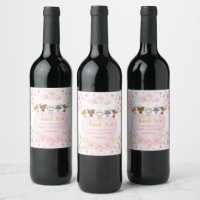 Joli Baby shower de bois rose or de bois doux