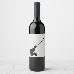 Étiquette Pour Bouteilles De Vin Joli coup ! Silhouette Chameleon de Jackson