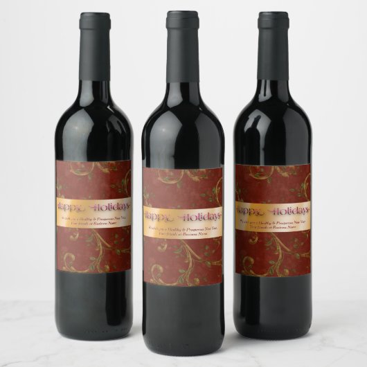 Étiquette Pour Bouteilles De Vin Jolie période de vacances (Bouteilles)