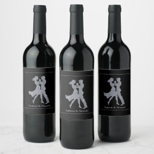 Étiquette Pour Bouteilles De Vin Jour d'anniversaire conjoint Adultes de danse d'ar