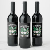 Étiquette Pour Bouteilles De Vin Jour de la Saint Patrick Lucky Shamrock Leopard Gn (Bouteilles)