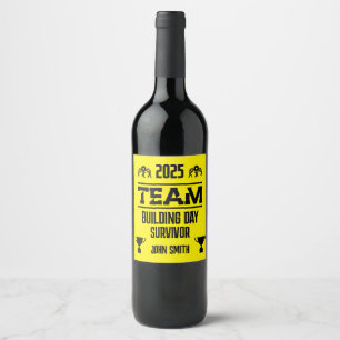 Étiquette Pour Bouteilles De Vin Journée de team building d'entreprise
