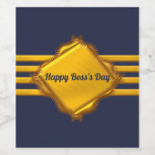 Étiquette Pour Bouteilles De Vin Journée nationale des chefs (Étiquettes simples)