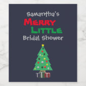 Étiquette Pour Bouteilles De Vin Joyeuse petite fête de mariage (Étiquettes simples)