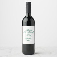 Joyeuse Saint-Patrick famille nom vert minimal