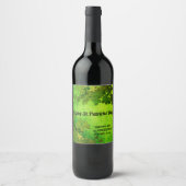 Étiquette Pour Bouteilles De Vin Joyeuse Saint-Patrick, trèfles irlandais (Devant)