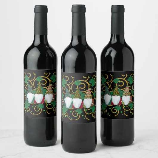Étiquette Pour Bouteilles De Vin Joyeuse St. Patrick GNOMES (Bouteilles)