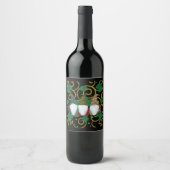 Étiquette Pour Bouteilles De Vin Joyeuse St. Patrick GNOMES (Devant)