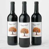 Étiquette Pour Bouteilles De Vin Joyeux Automne! (Bouteilles)