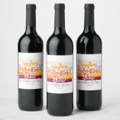 Étiquette Pour Bouteilles De Vin Joyeux Citation du jour des Valentines (Bouteilles)
